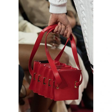 The best of PFW SS19 day 4: Y/Project's accordion fold bags | Buro 24/7 Accordion Bag, Cartier Sunglasses, Accordion Fold, Unique Handbags, Folding Bag, Y Project, Best Handbags, 2020 Fashion, Spring Fashion Trends