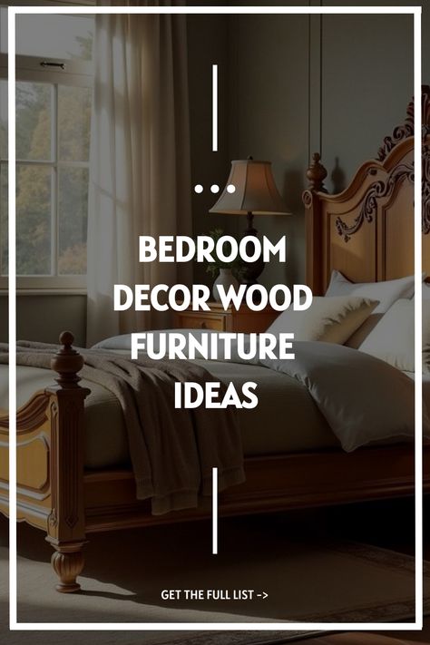 Bedroom Decor Wood Furniture Ideas Bedroom Decor Wood, Wooden Nightstands, Rustic Beds, Cozy Aesthetics, Stylish Kitchen Decor, Contemporary Bed Frame, Natural Bedroom Decor, Wood Furniture Ideas, Stylish Bedroom Decor