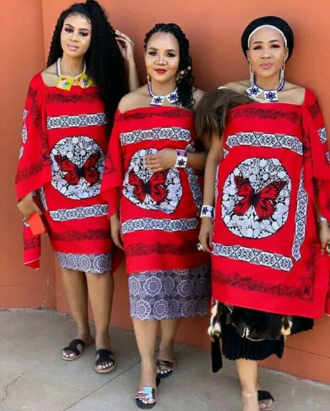 Swati Beauties In Red Emahiya Traditional Attire and Ligcebesha Necklaces - Clipkulture | Clipkulture Swaziland Traditional Attire, Unstitched Red Traditional Wear For Rituals, Traditional Dresses Swati, Red Ceremonial Traditional Wear, Siswati Traditional Attire Women, Kinyarwanda Traditional Wear, Swazi Traditional Attire Women, Swati Traditional Attire Women, Swati Traditional Attire