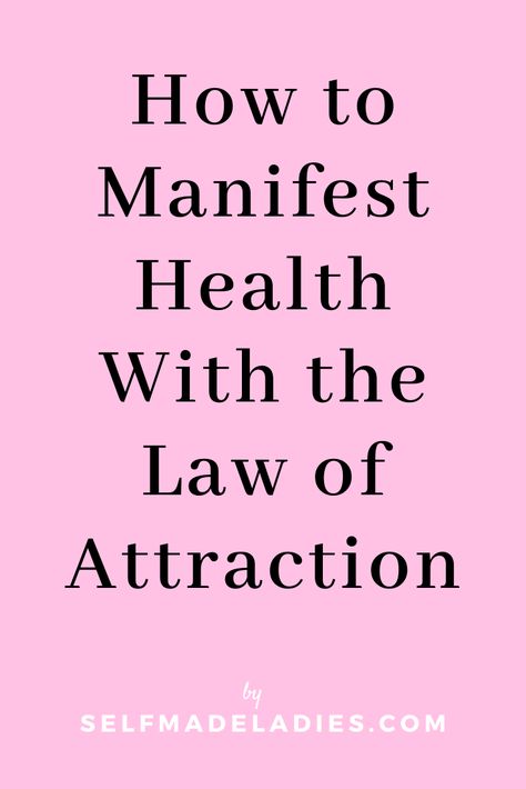 Manifest health is a big topic, of course, we ale want to have that healthy body. But can you really manifesting physical healing with the Law of Attraction? Learn here how to attract good health, manifest your dream body, manifest pregnancy, and a healthy baby, tips around health manifestation and law of attraction health affirmations, law of attraction bed-time routine for health and more manifesting tips by manifestation and mindset coach Mia Fox SelfMadeLadies.com Affirmation For Money, Affirmation For Self Love, Wealth Affirmations Law Of Attraction, Wealth Affirmations Money, Manifesting Health, Affirmation For Success, Wallpaper Money, Affirmation Self Love, Amanda Frances