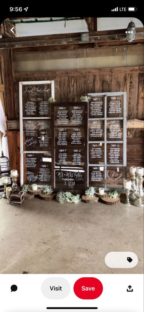 Modern Wedding Diy, Rustic Wedding Signs Diy, Wedding Sign Ideas, Rustic Seating Charts, Reception Seating Chart, Wedding Window, Rustic Wedding Seating, Wedding Alters, Wedding Reception Seating