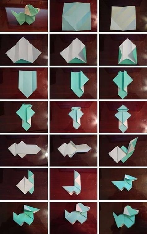 35+ DIY Easy Origami Paper Craft Tutorials (Step by Step) Origami Kutu, Dragon Origami, Origami Dog, Easy Origami For Kids, Origami Step By Step, Origami Ball, Origami Decoration, Cute Origami, Origami For Beginners