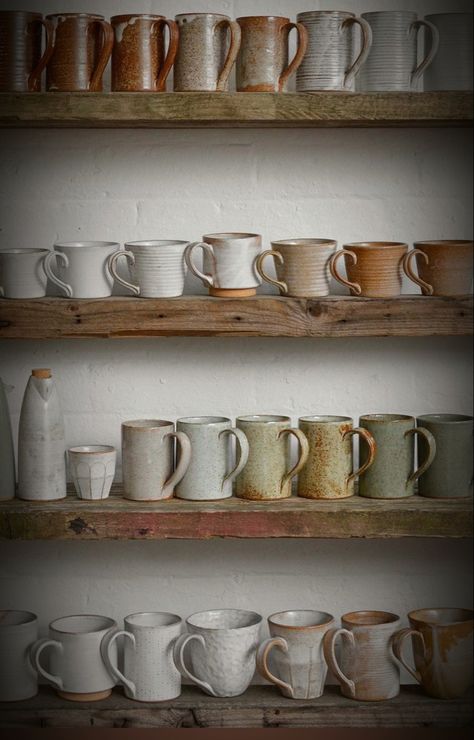 Studio Shelves, Pottery Display, Ceramic Store, Mug Display, Earthenware Pottery, Pottery Jug, Ceramic Shop, Pottery Shop, Ceramics Pottery Art