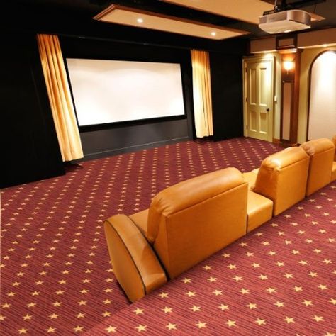 home theater carpet Theatre Room Carpet, Movie Theater Carpet, Call Movie, Home Theater Carpet, Cozy Carpet, Nylon Carpet, Carpet Padding, Home Theater Rooms, Curtain Call