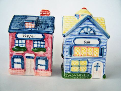 Vintage Salt and Pepper Shaker Avon Cottage Fun Salt And Pepper Shakers, Remembering Mom, Salt N Pepper, Salt Cellar, Salt Shaker, Salt And Pepper Set, Vintage Avon, Salt And Pepper Shaker, Salt And Pepper Shakers