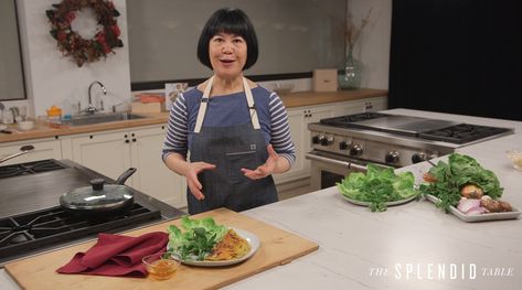 Video: Andrea Nguyen makes recipes from Vietnamese Food Any Day Sizzling Rice, Andrea Nguyen, Bread Substitute, Banh Xeo, Kitchen Studio, Peking Duck, Korean Cooking, Asian Restaurants, Japanese Sushi