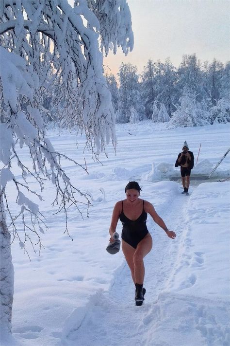 Why do people dip in an icy hole of water in Finland? Read this blog and get to know ice swimming #Finland Ice Swimming, Ice Lake, Finland Travel, Finnish Sauna, Wellness Studio, Summer Cottage, Remote Island, Swimming Holes, Why Do People