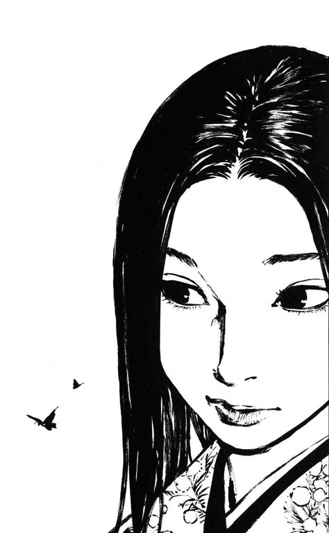 Vagabond Manga, Black And White, Hair, White, Black