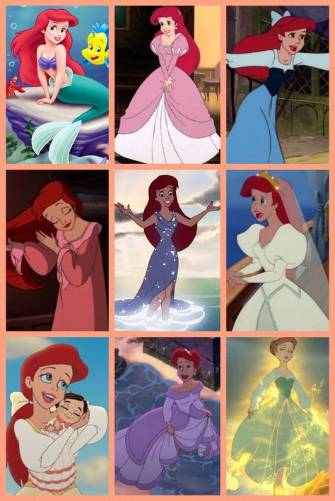 #30DaysOfDisney Day 27 ~ Best Wardrobe: Ariel! I'm not sure if it's just because she has the most outfit changes or what but I just honestly love ALL of her styles from the 1st and 2nd movies Ariel Inspo Outfit, Ariel Dress Aesthetic, Ariel Dresses The Little Mermaid, Ariel Moodboard, Ariel The Little Mermaid Costume, Ariel Inspired Outfits, Ariel Outfits In Movie, Ariel Outfit Ideas, Ariel Inspired Dress