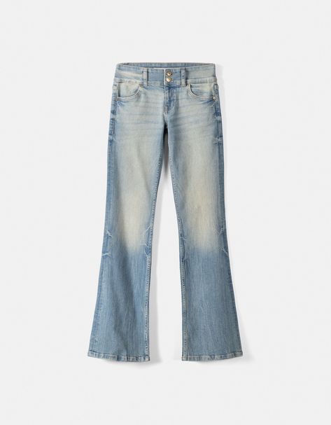 Bershka Jeans, Low Waist Jeans, Trending Sandals, Trending Boots, Jeans Bootcut, Jumpsuit Trousers, Sweaters Knitwear, Low Waist, Blue Dark