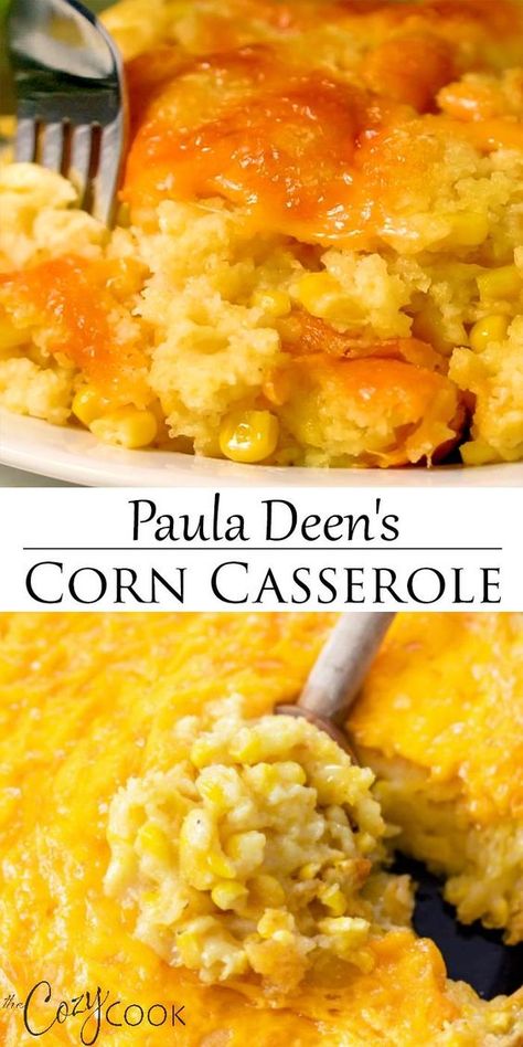 Jiffy Mix, Corn Casserole Recipe, Corn Dishes, Paula Deen Recipes, Thanksgiving Cooking, Thanksgiving Recipes Side Dishes, Corn Casserole, Thanksgiving Dishes, Easy Casserole Recipes