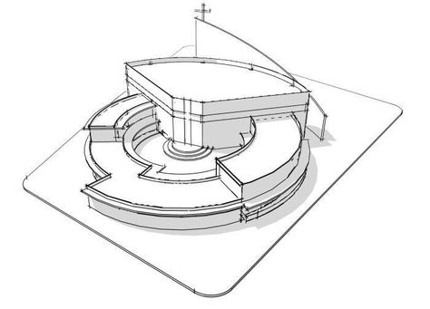 Simple Architecture, Hospital Design Architecture, Conceptual Model Architecture, Circular Buildings, Hospital Architecture, Concept Models Architecture, Building Sketch, Conceptual Architecture, Architecture Sketchbook