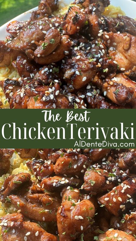 THE BEST CHICKEN TERIYAKI Chinese Food Restaurant, Roasted Broccoli Recipe, Mini Chicken Pot Pies, Teriyaki Recipe, Chicken Noodle Casserole, Chicken Teriyaki Recipe, Chicken Teriyaki, Easy Chicken Dinner Recipes, Lemon Pepper Chicken