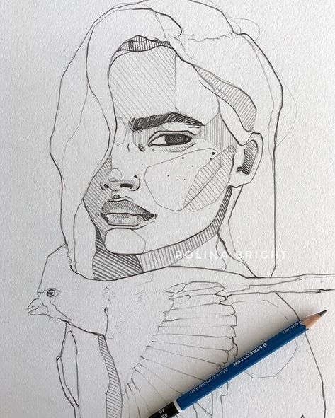 Polina Bright on Instagram: “Cardinal ️ #strawberry #shortcake #cartoon #strawberryshortcakecartoon #5minclub #bright #Cardinal #Instagram #Polina Polina Bright on Instagram: “Cardinal ♥️ Polina Bright on Instagram: “Cardinal ♥️ Polina Bright, Bright Art, Face Sketch, Desenho Tattoo, Pencil Art Drawings, Line Art Drawings, Drawing Techniques, Art Drawings Sketches, Pencil Drawing