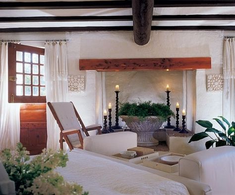 Catherine Zeta-Jones and Michael Douglas' Bermuda Home | Architectural Digest Michael Douglas, Mulberry Home, Living Room Door, Zeta Jones, Catherine Zeta Jones, White Room, Red Walls, Celebrity Houses, Mid Century House