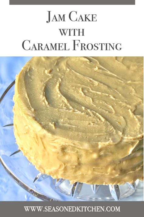 Jam Cake With Caramel Icing, Old Fashioned Jam Cake Recipe, Blackberry Jam Cake, Cake With Caramel Frosting, Jam Cake Recipe, Mushroom Recipes Low Carb, Jam Cake, Recipes Vegetables, Cake With Caramel