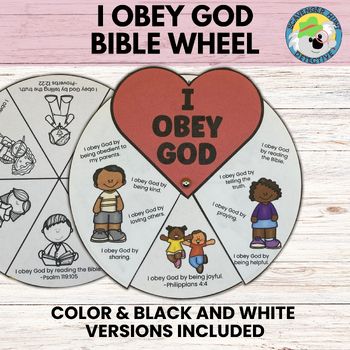 Obey Truth Comes From God Craft, Obedience Activities For Kids, Worship God Craft, Obeying God Craft For Kids, Obedience Crafts For Kids, Obey Your Parents Craft, Obey God Craft, Bible Wheel, Sunday School Prayer