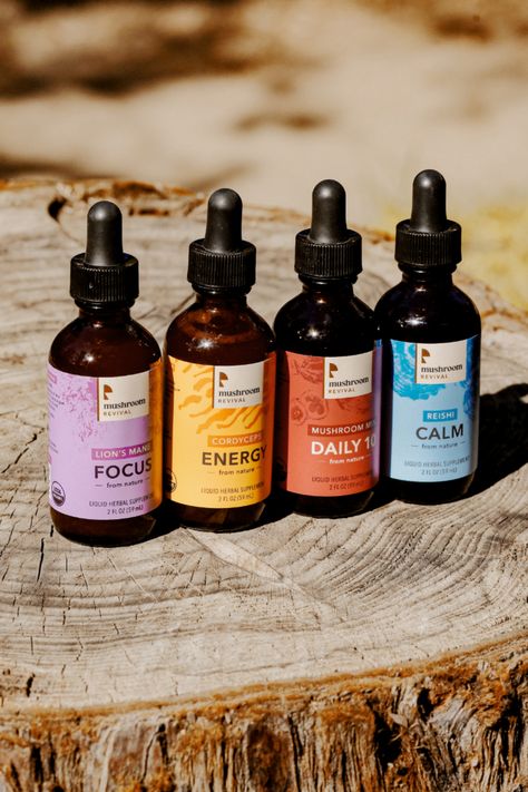 Herbal Products, Essential Oil, Organic Logo Design, Supplements Packaging, Essential Oil Labels, Mushroom Coffee, Bottle Design Packaging, Healthy Energy, Skincare Packaging