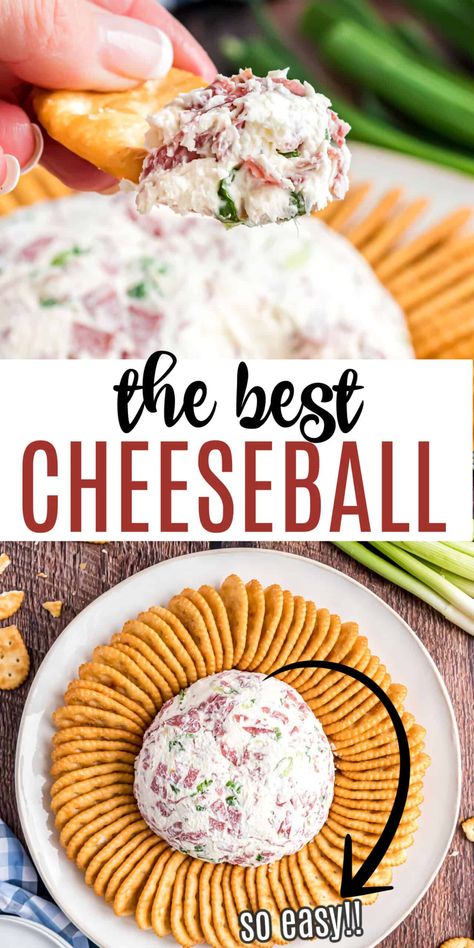 Chipped Beef Cheese Ball Recipe - Shugary Sweets Creamed Chip Beef Cheese Ball, Beef And Cream Cheese Dip, Cheese Ball Dip Recipes, Buddig Beef, Dried Beef Cheeseball Recipes, Chip Beef Cheeseball, 1950s Cooking, Savory Cheese Ball, Chipped Beef Cheese Ball