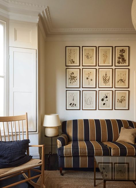 Victorian Terrace House Garden, Pernille Lind, British Interior Design, Victorian Terrace House, British Interior, White Bathroom Tiles, Black And White Tiles, Bentwood Chairs, Victorian Terrace