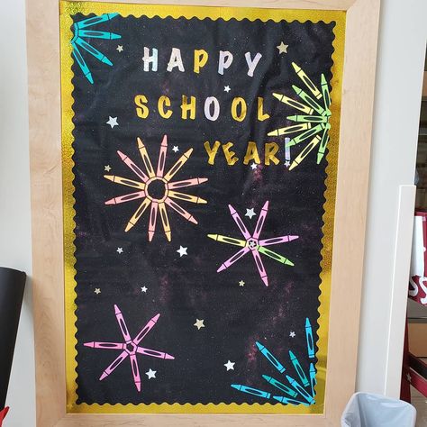 Firework Bulletin Board, Door Bulletin Boards, Happy School, Year One, School Decorations, Bulletin Board Ideas, Board Ideas, Bulletin Boards, Bulletin Board