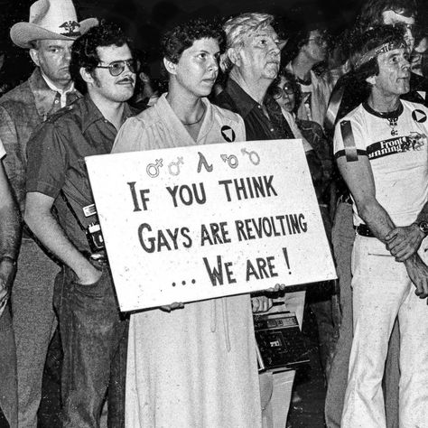 Is it that wild to believe the people who are being oppressed are angry about how they're being treated?⁣ Regram @lgbt_history⁣ .⁣ .⁣ .⁣ #lgbthistory #HavePrideInHistory #Resist #Mood #Night #adamsnest #ptown #LGBTpride #LGBTQpride #lgbt #lgbtq #gay #lesbian #gaythings #queer #pride #fashion #gayfashion #instagay #equality #gaypride #ilove #love #loveislove #instaboy #gays #protest #resist #power #gaypower Pansy Craze, Protest Photos, Queer Liberation, Lgbt Culture, Mood Night, Vintage Lesbian, Gay History, Lgbt History, Protest Signs