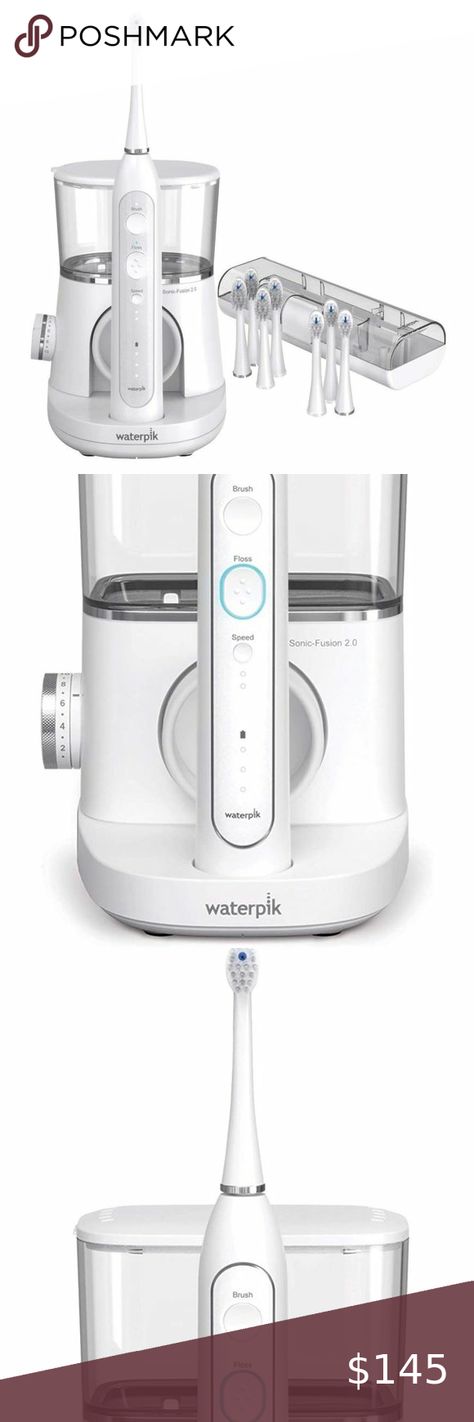 Waterpik Sonic-Fusion 2.0 Professional Flossing Toothbrush, Electric Toothbrush Sonic Fusion, Toothbrush Electric, Waterpik Water Flosser, Toothbrush Travel, Toothbrush Travel Case, Travel Toothbrush, Sonic Toothbrush, Water Flosser, Water Reservoir