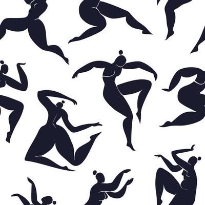 Posters with Abstract Women inspired by Henry Matisse. Cut out female bodies in different poses on a blue white background. Contemporary art. Trending Vector illustration of vertical posters isolated. 12189043 Vector Art at Vecteezy Body Illustration Female, Matisse Illustration, Matisse Dance, Henry Matisse, Blue White Background, Diverse Women, Woman Illustration, Black And White Posters, Nature Backgrounds