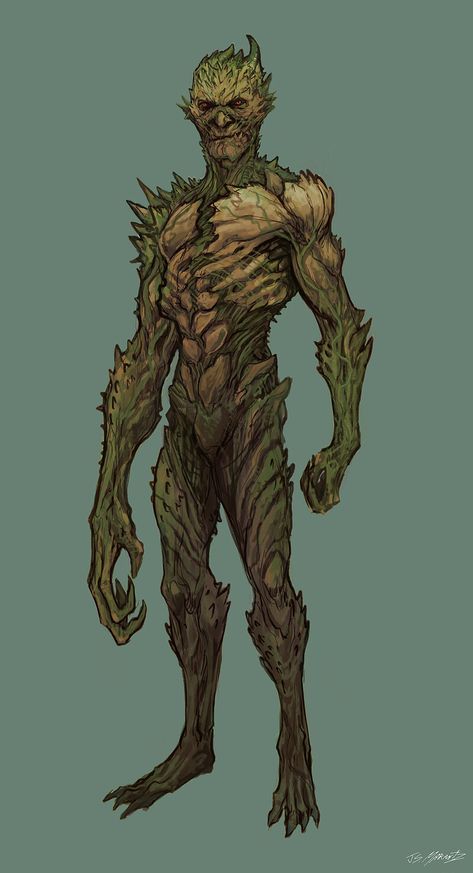 Dnd Druid, Tree Man, Fantasy Tree, Swamp Thing, Man Design, Man Sketch, Alien Concept Art, Dungeons And Dragons Characters, Dnd Art