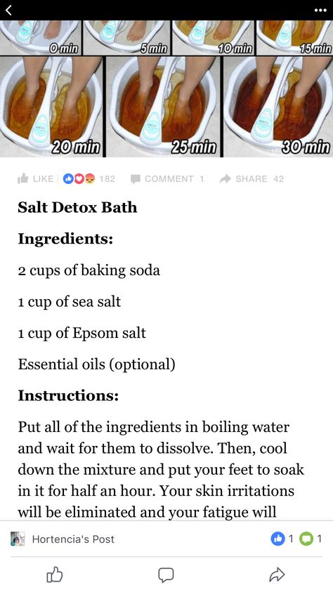 Foot Bath Recipes, Relaxing Tips, Detox Baths, Face Edit, Salt Detox, Sick Remedies, Detox Bath, Homemade Lotion, Candida Diet