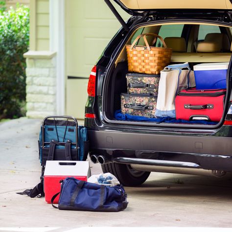 Pack Like a Pro for Your Next Road Trip | Zipcar Moving Across Country, Car Packing, Road Trip Packing, Packing Car, Rv Storage, Family Camping Trip, Family Road Trips, Summer Road Trip, Car Trunk