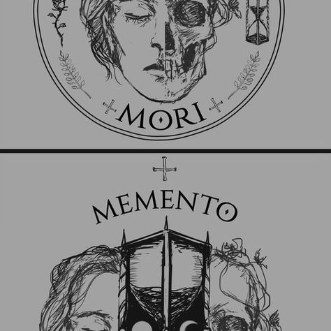 Momento Mori Tattoo, Amor Fati Tattoo, Memento Tattoo, Memento Mori Art, Memento Mori Tattoo, Latin Tattoo, Roman Tattoo, Spooky Tattoos, Momento Mori