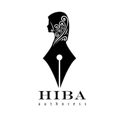 Designed for the poet and author Hiba Author Logo Ideas, Author Logo, Pakistan Resolution Day, Logo Design Video, Generation Z, Design Video, The Poet, Creative Advertising, Gen Z