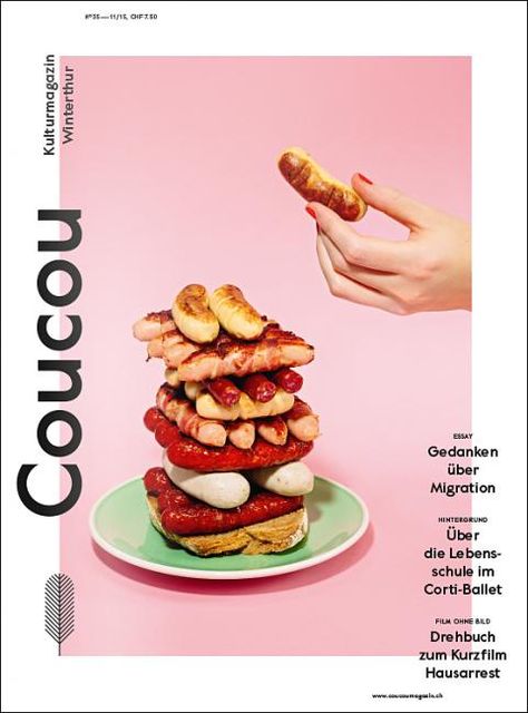 Coverjunkie | Coucou (Switzerland) - Coverjunkie Switzerland November, Magazine Cover Layout, Graphic Design Magazine, Mises En Page Design Graphique, Desain Editorial, Poster Photography, Design Layouts, Food Graphic Design, Magazine Cover Design