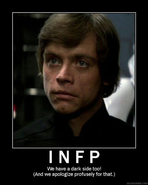 Luke Skywalker (Star Wars) = INFP. << I've always had a soft spot for Luke, and now I know why. INFP's are made of awesomesauce. ^_^ Infp Girl, Infp Personality Type, Introverts Unite, Infp Personality, John Kerry, Infp T, Myers–briggs Type Indicator, Myers Briggs Personalities, Myers Briggs Type