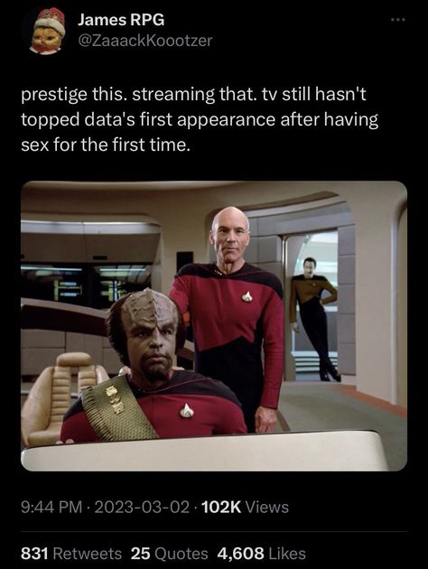 Star Trek Data, Nerd Memes, Star Trek Tng, Star Trek Funny, Star Trek Art, Starship Enterprise, Star Trek Tos, Across The Universe, Spock