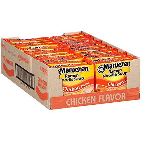 Ramen Maruchan, Maruchan Ramen Noodles, Ramen Chicken, Ramen Flavors, Maruchan Ramen, College Snacks, Delicious Ramen, Dehydrated Vegetables, Ramen Noodle Soup