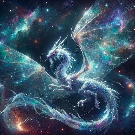 Celestial Dragons, Cool Dragon Pictures, Celestial Dragon, Moon Dragon, Space Dragon, Mythical Creatures Fantasy, Dragon Artwork Fantasy, Gothic Wallpaper, Cool Dragons