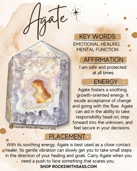 Agate Quartz Meaning, Druzy Agate Crystal Meaning, Botswana Agate Meaning, Agate Meaning Crystal Healing, Agate Stone Meaning, Types Of Agate, Crystal Healing Chart, Agate Meaning, Dyed Agate