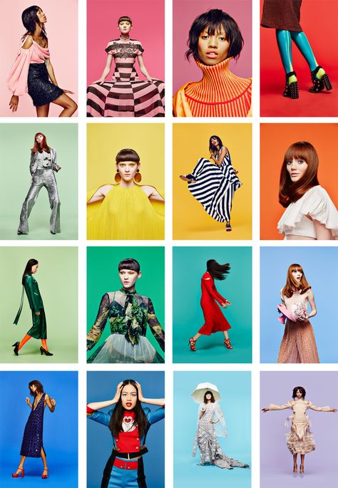 Fall NYFW Campaign with Paper Magazine and CFDA on Behance Vogue Fashion Photography, Colorful Fashion Photography, Shooting Studio, Studio Photography Fashion, Mode Editorials, Creative Fashion Photography, Colorful Outfits, Patrick Demarchelier, Photographie Portrait Inspiration