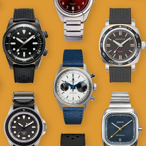 25 Boutique Watch Brands You Should Know About Rolex Diver, Vintage Timepiece, Field Watches, Watch Companies, Mechanical Movement, Making Waves, Dress Watch, Dive Watches, Watch Movement