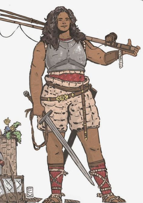 Big Dnd Character, Primitive Character Design, Gaia Character Design, Strong Women Character Design, Female Giant Character Design, Buff Woman Pose Reference, Buff Lady Reference, Tall Buff Woman Art, Bulky Character Design