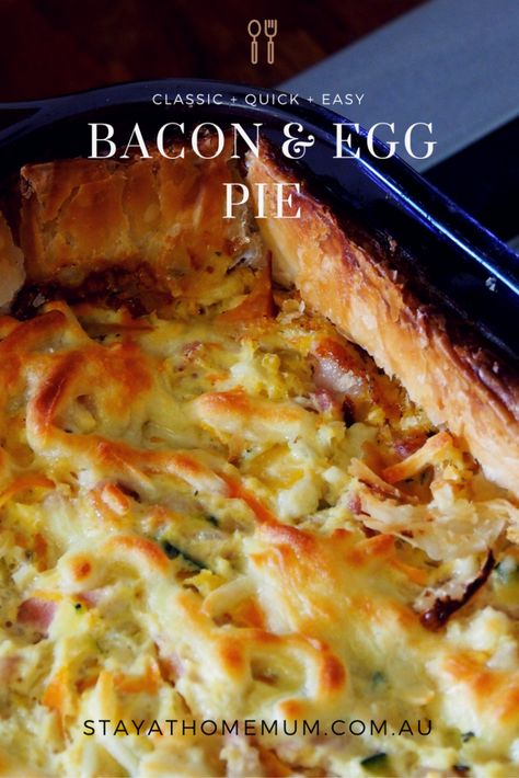 Bacon Egg Pie, Bacon Cheese Puffs, Egg Pie Recipe, Bacon And Egg Pie, Egg And Bacon Pie, Bacon Pie, Egg And Bacon, Egg Pie, Cheese Puff Pastry