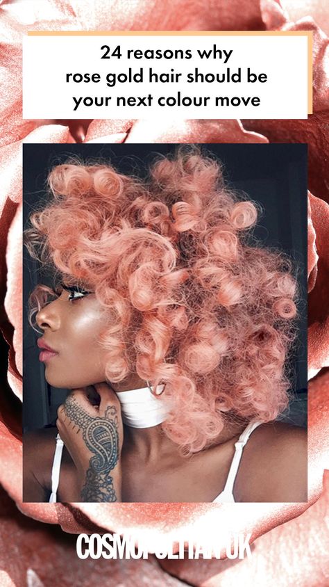 Rose Gold Twa Natural Hair, Copper Twa Natural Hair, Rose Gold Hair Black Women, Rose Gold Hair Color, Pink And Ginger Hair, Copper Rose Gold Hair, Rose Gold Hair Dye, Buttery Blonde, Hair Color Rose Gold