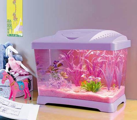 Pink Fish Tank, Aesthetic Aquarium, Fish Tank Ideas, Cute Kawaii Aesthetic, Fish Tank Themes, Cool Fish Tanks, Fish Tank Design, Fish Tank Decor, Betta Tank