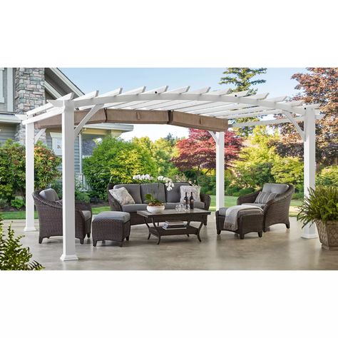 Pool Pergola, White Pergola, Steel Pergola, Louvered Pergola, Cedar Pergola, Modern Pergola, Aluminum Pergola, Members Mark, Pergola Kits