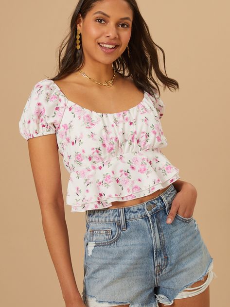 Muskaan Floral Peplum Top | Altar'd State Floral Peplum Top, Floral Peplum, Altard State, Altar'd State, Peplum Top, Floral, Pink, Clothes