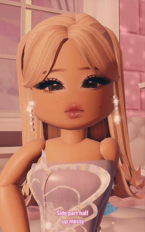 Cute Royale High Faces, Face Hacks Royale High, Cute Royale High Hair Combos, Faces Royale High, Royal High Face Combos, Royale High Faces Ideas, Adriana Lima Face, Blonde Hair Roblox, Roblox Royale High