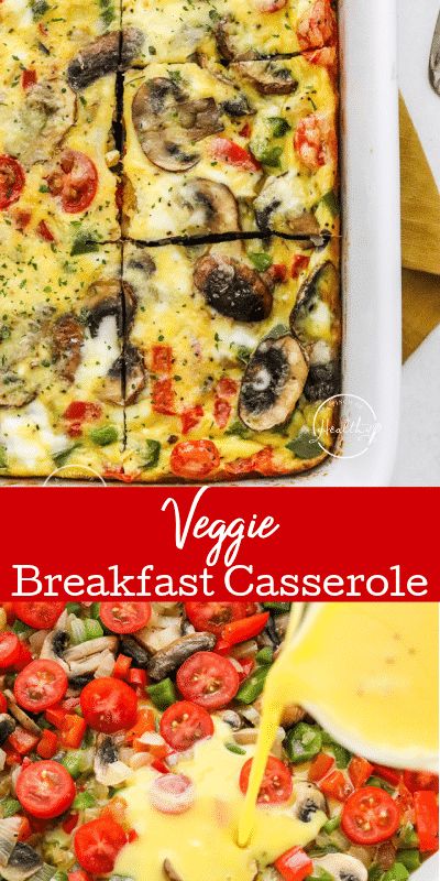 Veggie Breakfast Casserole, Vegetarian Breakfast Casserole, Casserole Healthy, Casserole Breakfast, Special Breakfast, Veggie Breakfast, Breakfast Meals, Vegetarian Breakfast, Breakfast Recipes Casserole