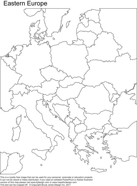 Eastern Europe Blank Outline Map Europe Map Printable, Eastern Europe Map, Bike Stands, Classroom Map, Map Quiz, Word Map, Map Of Europe, European Map, Asia Map